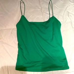 Basic green crop top